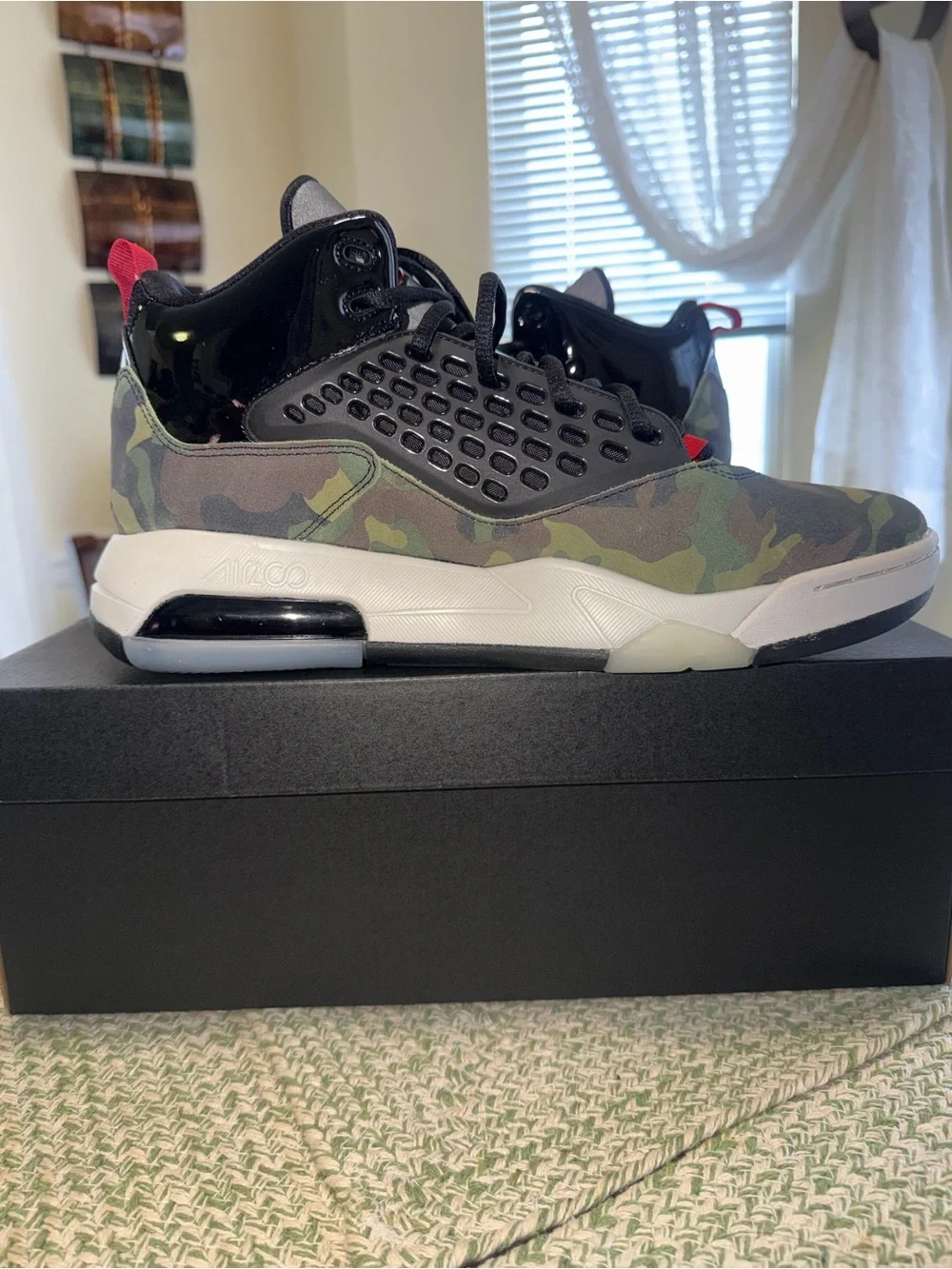Air Jordan Maxin 200 Men's Camo Black Low-Top Sneakers size 11.5 new!!